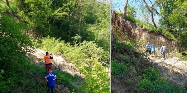alunecare teren raul mures foto aurica lasconi