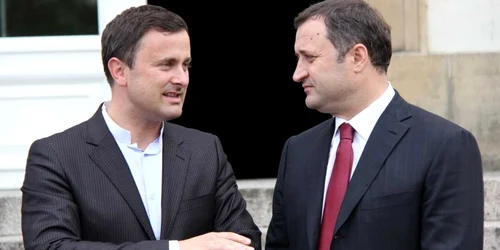 Xavier Bettel, primarul din Luxemburg și premierul Vlad Filat