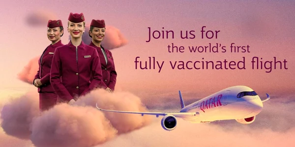qatar invitatie zbor pasageri vaccinati