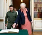 Olena și Volodimir Zelenski, la prânzul regal oferit de Regina Margrethe a II-a a Danemarcei