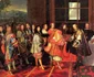 Întâlnirea de pe Insula Fazanilor din 1660 - Maria Tereza îi oferă mâna viitorului soţ Louis al XIV-lea Foto alteesses eu