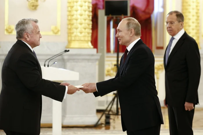 John Sullivan în ceremonia de preluare a funcţiei de ambasador la Moscova FOTO EPA-EFE
