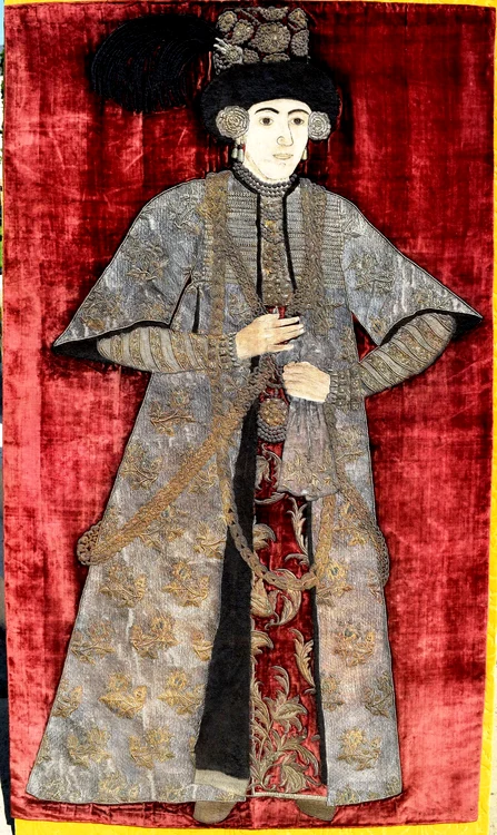 Portretul doamnei Tudosca Lupu (soția voievodului Vasile Lupu), aflat la Biserica Sfinții Trei Ierarhi din Iași (© Wikipedia)