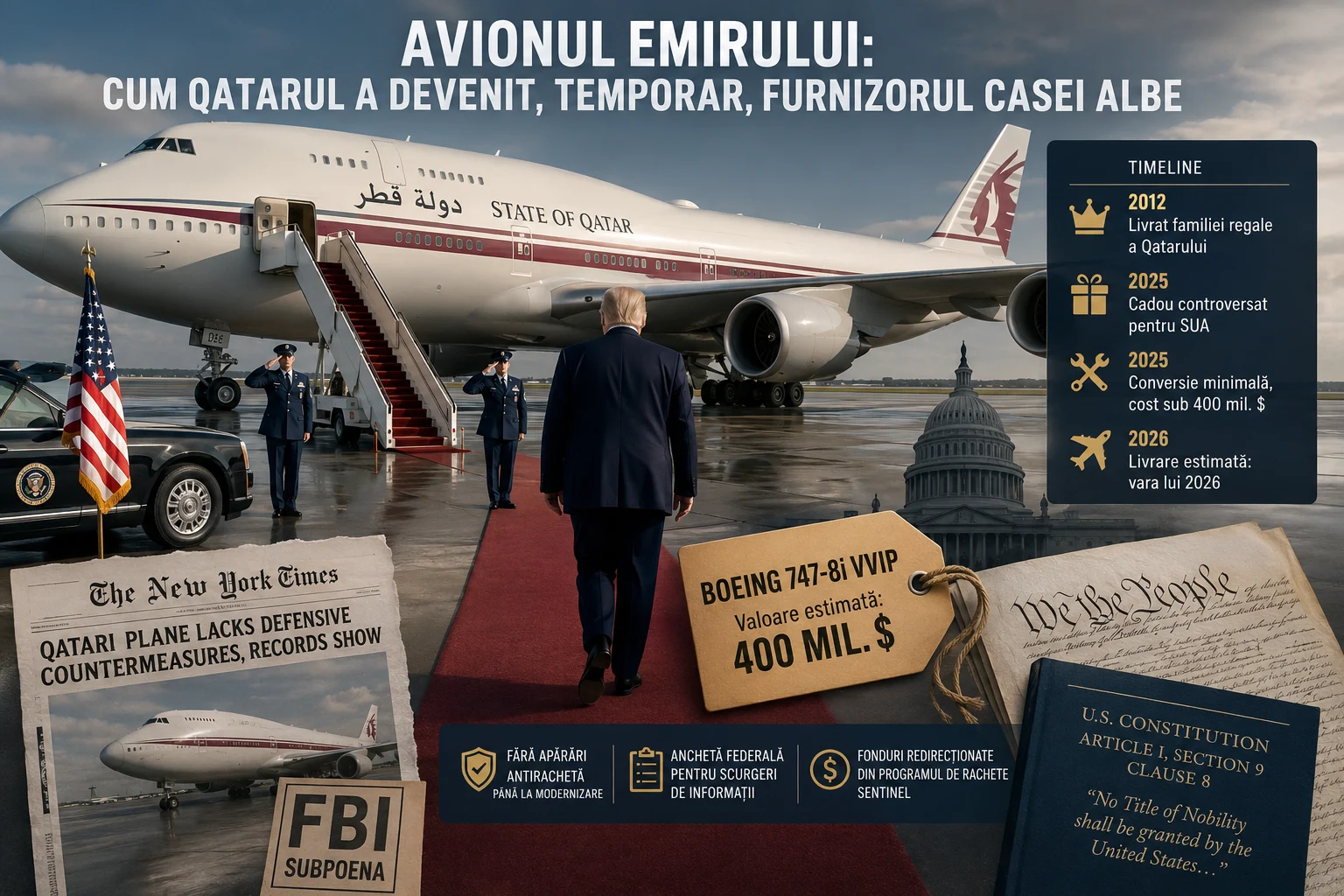 De ce nu a folosit Trump avionul Air Force One la întoarcerea de la Ankara?