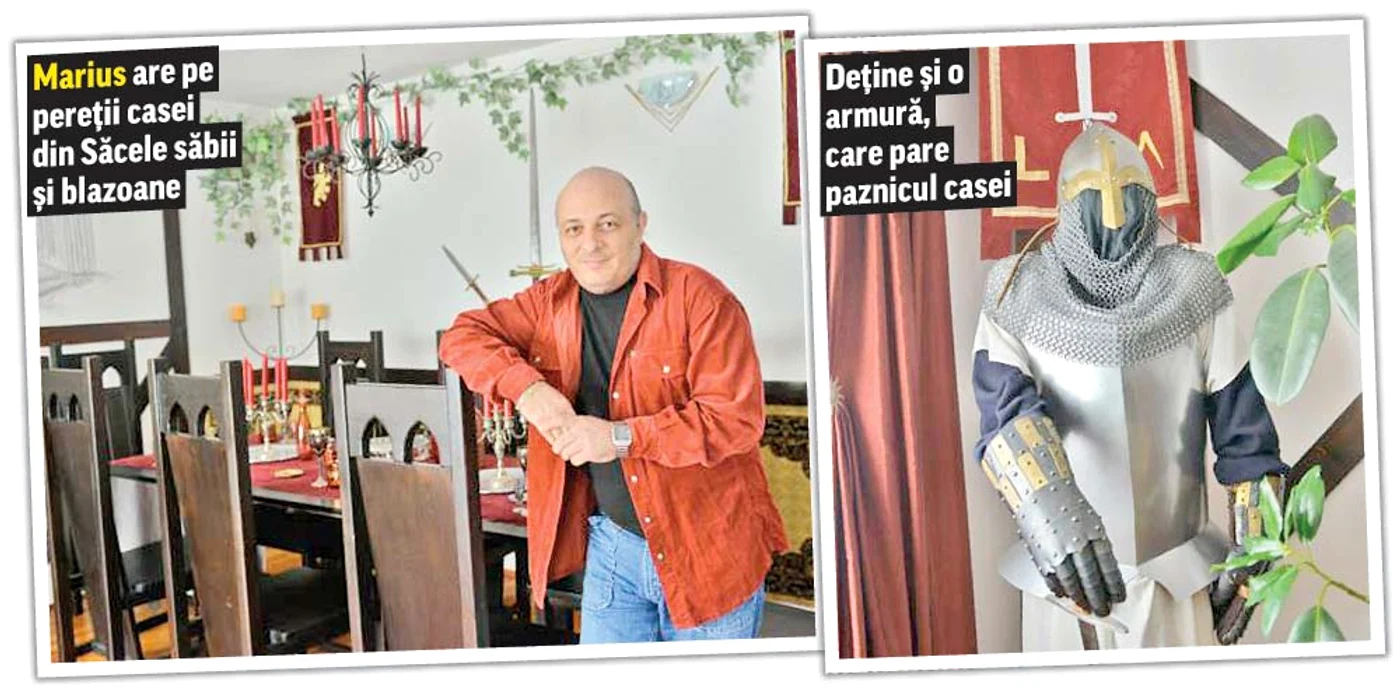 
    Marius Dragomir  (interpretul hit-ului  “Party in Transilvania”)  s-a şi fotografiat,  în urmă cu 10 ani , ca un adevărat  războinic, mânuind  cu forţă o sabie imensăFoto: Monitorul.expres.ro  