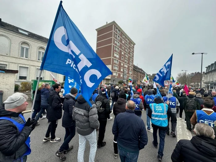 Protestele sindicatelor în Franța FOTO: CFTC Emploi