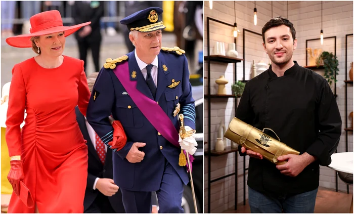Andy Van de Gucht gătește pentru Regina Mathilde și Regele Philippe ai Belgiei.