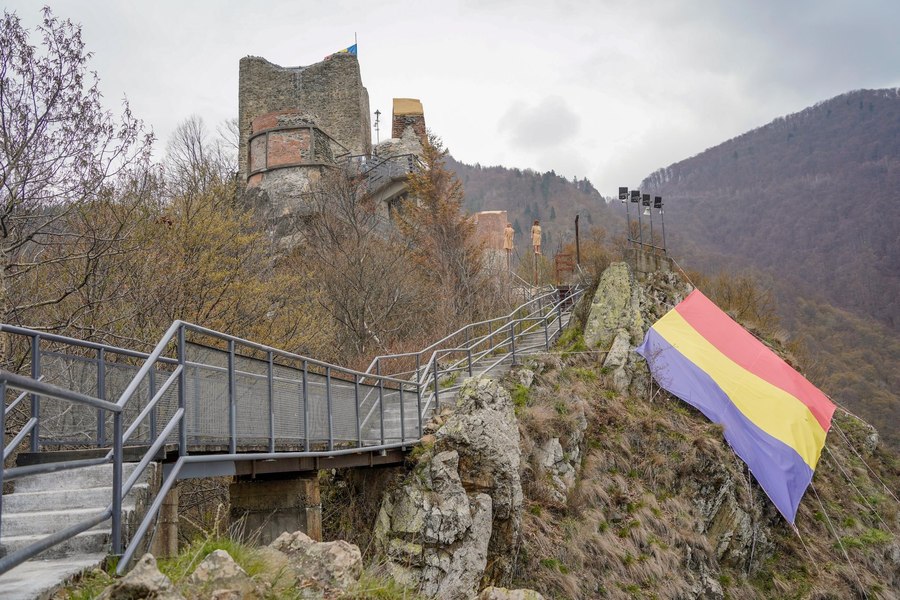 Cetatea Poenari se redeschide după ce o ursoaică a rupt gardul de protecție. Accesul se va face în grupuri organizate, la ore fixe