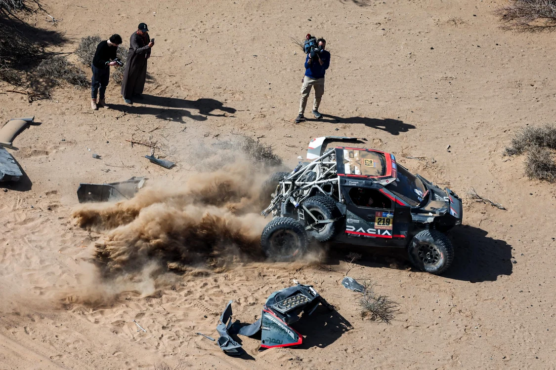 Sébastien Loeb și Fabian Lurquin s-au răsturant Foto: X