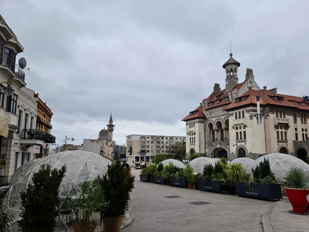 Zona istorică a vechiului Tomis este pustie FOTO Corina Martin