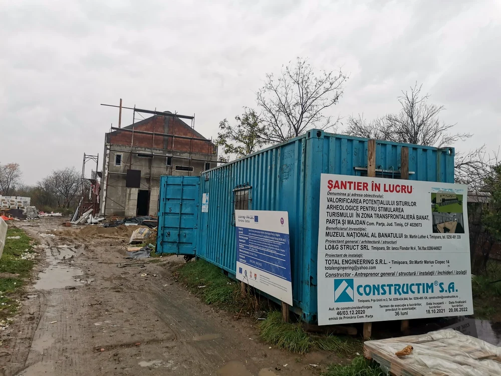 Se construiește muzeul de la Parța FOTO Ștefan Both