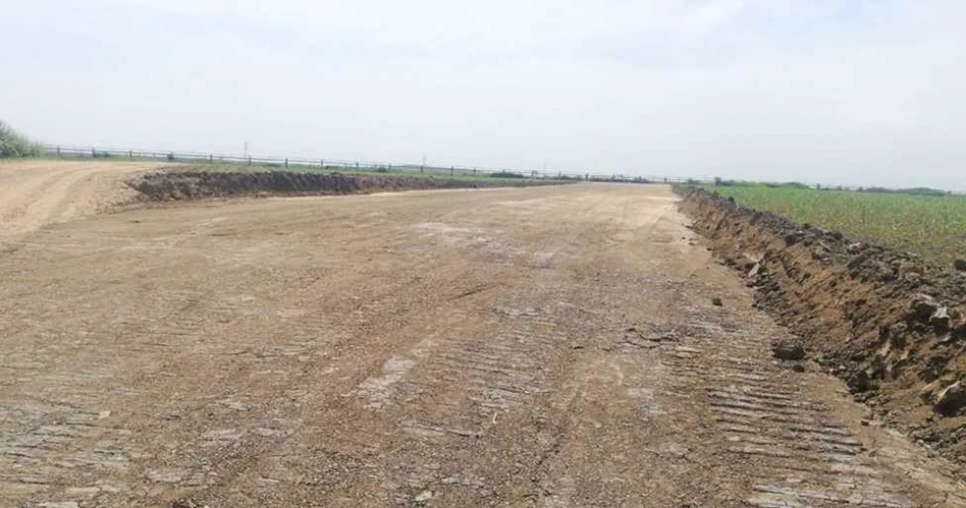 Lucrări la construcţia centurii Timişoara-sud FOTO DRDP