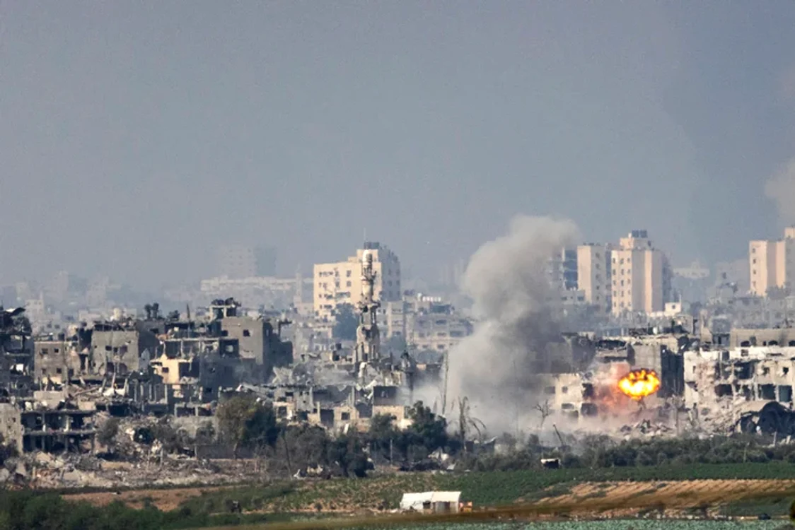 Bombardamente în Fâșia Gaza FOTO: AFP