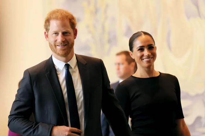 Meghan Markle și Prințul Harry, la întrunirea ONU Foto: Getty Images