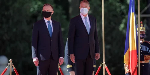 Vizită preşedintele Poloniei - Summit Bucureşti - Klaus Iohannis - Andrezj Duda - 10 mai 2021 / FOTO Inquam Photos / George Călin