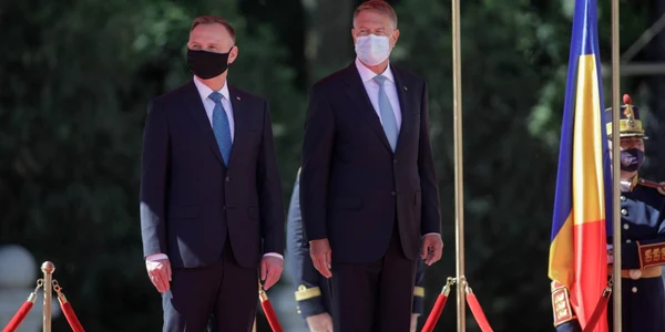 Vizită preşedintele Poloniei - Summit Bucureşti - Klaus Iohannis - Andrezj Duda - 10 mai 2021 / FOTO Inquam Photos / George Călin