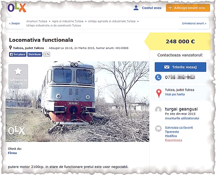 Garniturile se vând pe Internet pentru 250.000 de euro