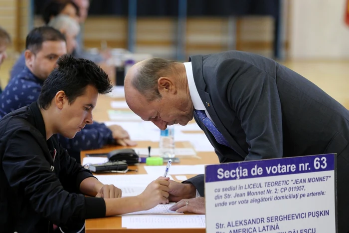 Fostul preşedinte Traian Băsescu. FOTO Inquam Photos / George Călin