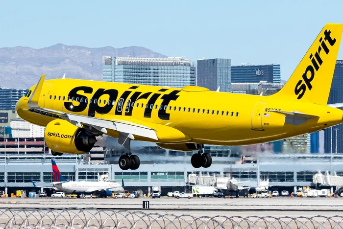 Avion al companiei Spirit Airlines. FOTO Facebook Spirit Airlines