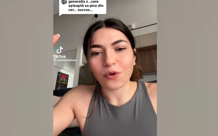 Tânăra s-a plâns de modul în care sunt tratați cei din generația Z. Sursa: Ivanveronicaa. Tik Tok