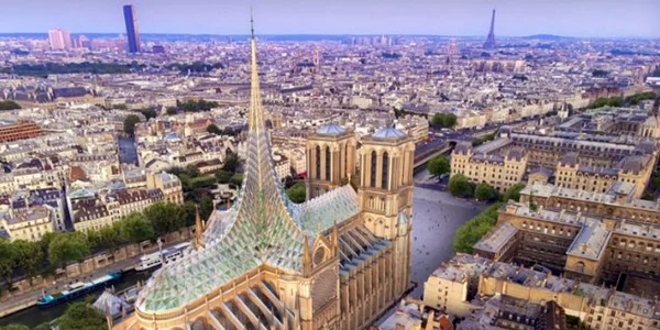 Proiect Vincent Callebaut pentru restaurarea Notre-Dame din Paris FOTO Vincent Callebaut Architectures