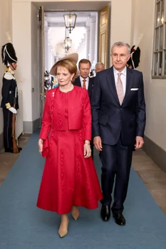 Majestatea Sa Margareta și Principele Radu la aniversarea Regelui Carl Gustaf al Suediei. FOTO: Getty Images