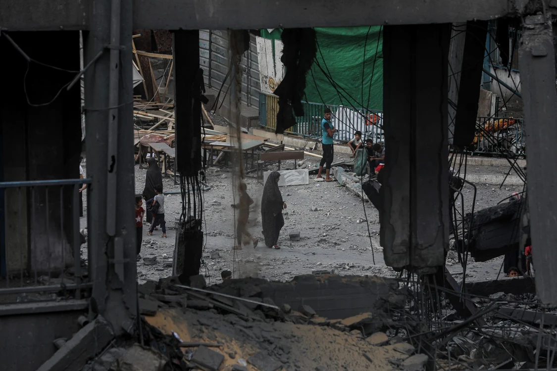 Atac israelian asupra unei școli din Gaza City FOTO Profimedia