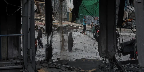 Atac israelian  Gaza City FOTO Profimedia jpg