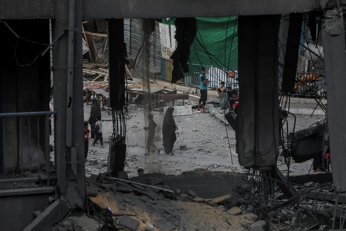 Atac israelian asupra unei școli din Gaza City FOTO Profimedia