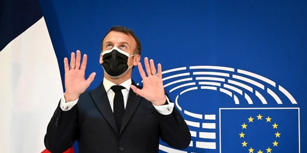 emmanuel macron conferinta pentru viitorul europei foto Frederick FLORIN / AFP