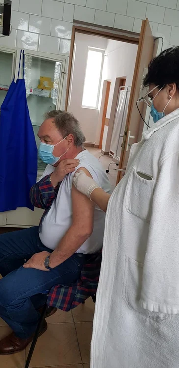 Dr.Cătălin Petrencic s-a vaccinat anti-COVID în luna ianuarie FOTO Facebook/Dr.Cătălin Petrencic