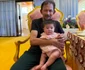 Sultanul Bruneiului Hassanal Bolkiah cu nepoata sa, fiica Prințului Abdul Mateen. FOTO: Instagram
