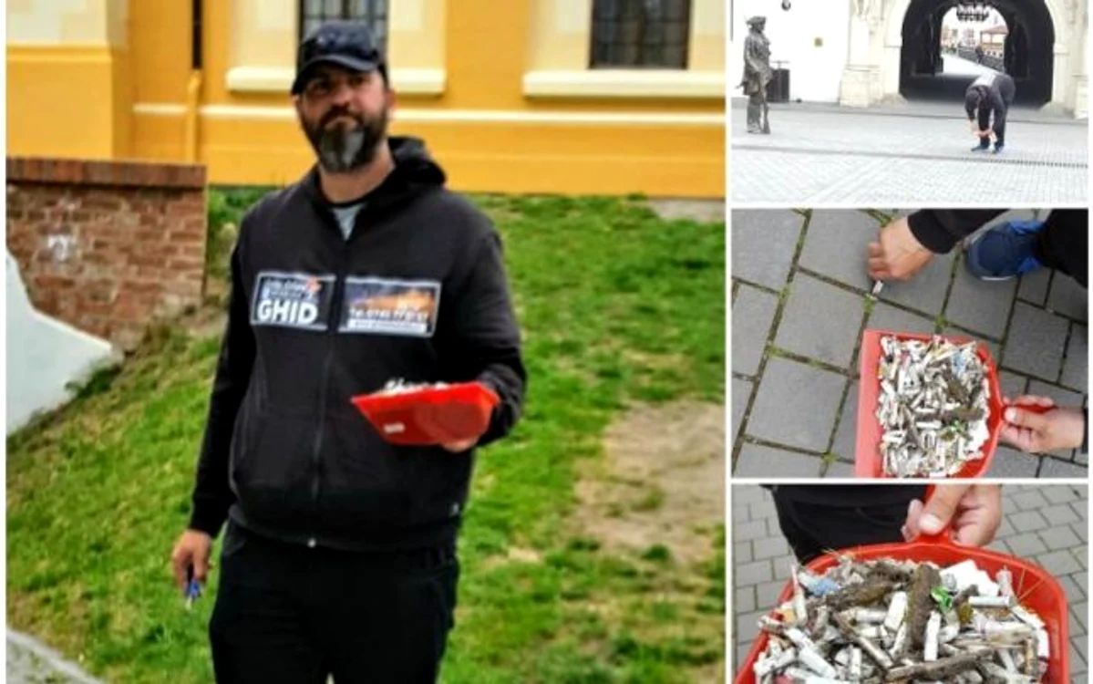 A renunţat la multinaţională pentru a strânge mucuri de ţigară din Alba Iulia  Povestea lui Cristian Kalanyos jpeg