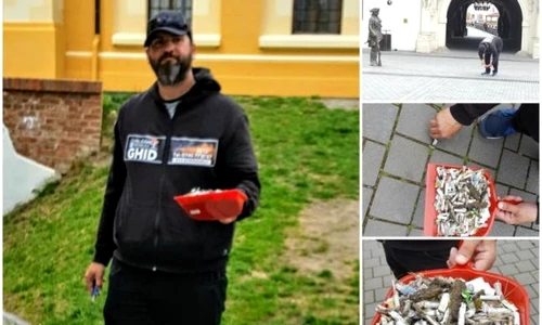 A renunţat la multinaţională pentru a strânge mucuri de ţigară din Alba Iulia  Povestea lui Cristian Kalanyos jpeg