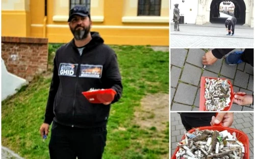 A renunţat la multinaţională pentru a strânge mucuri de ţigară din Alba Iulia  Povestea lui Cristian Kalanyos jpeg