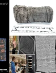 Pergamentul de la Herculaneum ce așteaptă să fie descifrat pentru 400.000 de lire sterline Colaj Vesuvius Challenge