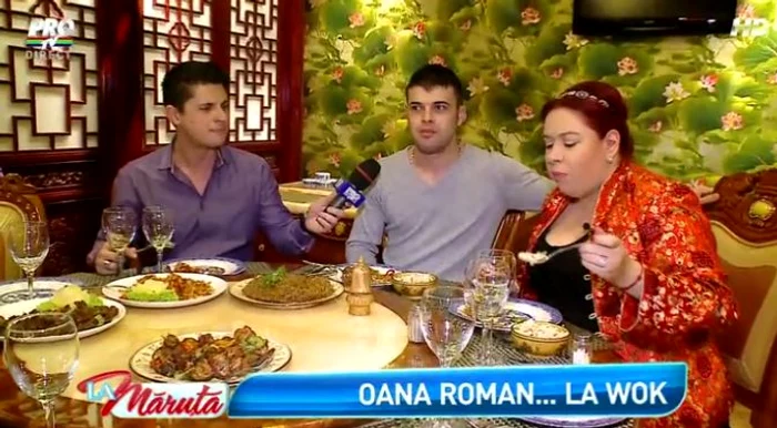 Gravidă în şapte luni, Oana Roman a dat iama în mâncăruri chinezeşti