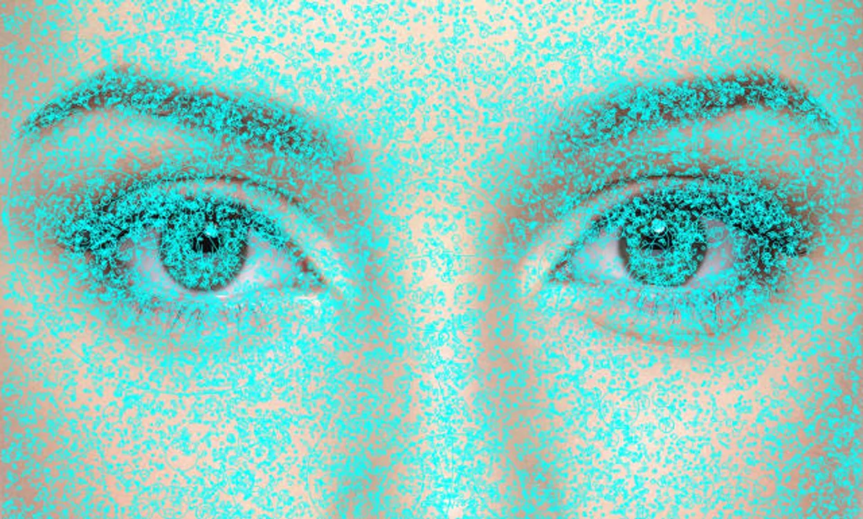 Un program de recunoaștere facială identifică mii și mii de trăsături ale feței