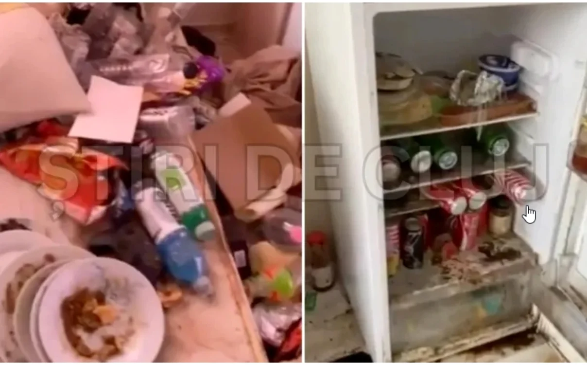Mizeria găsită în apartament