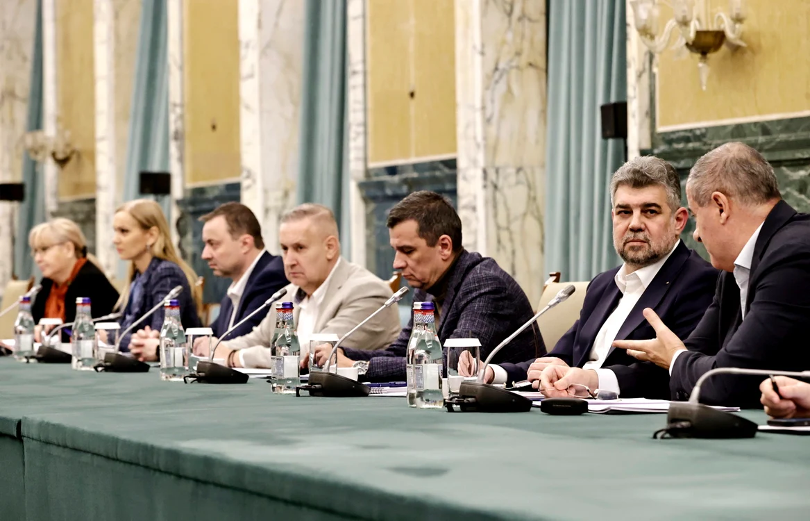 Marcel Ciolacu la întâlnirea cu reprezentanții cu cei din sectorul transporturilor FOTO gov.ro