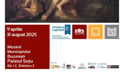 Afișul expoziției  „Tattarescu și școala Tattarescu. Lecția italiană, studii despre proporțiile corpului uman”