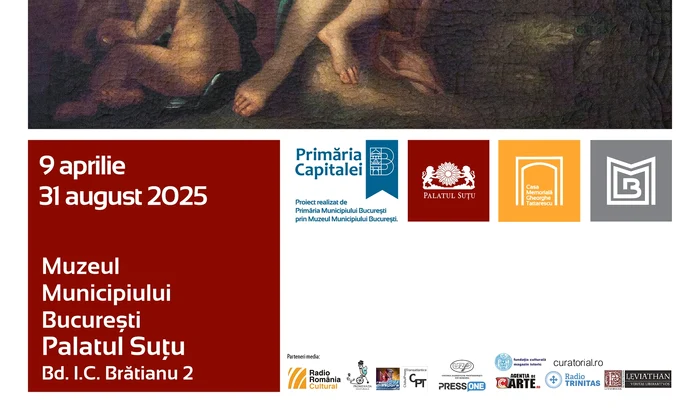 Afișul expoziției  „Tattarescu și școala Tattarescu. Lecția italiană, studii despre proporțiile corpului uman”