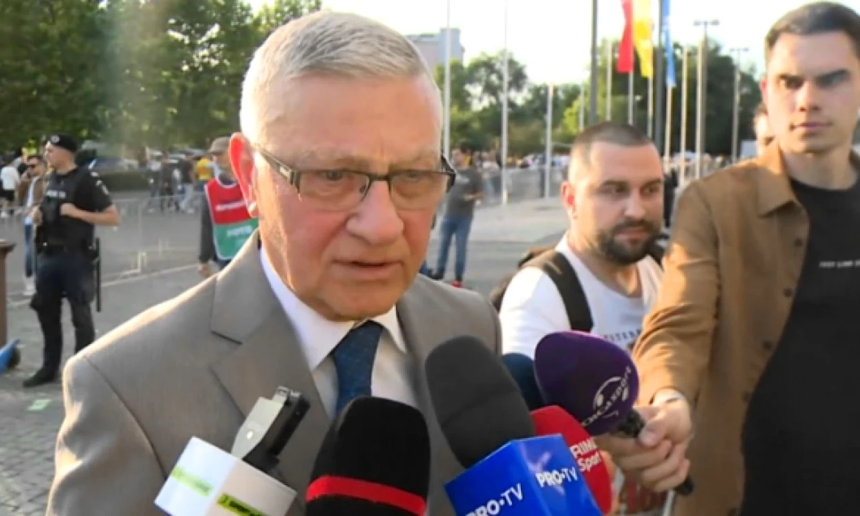 Mircea Sandu a condus 24 de ani fotbalul românesc. Captură TV
