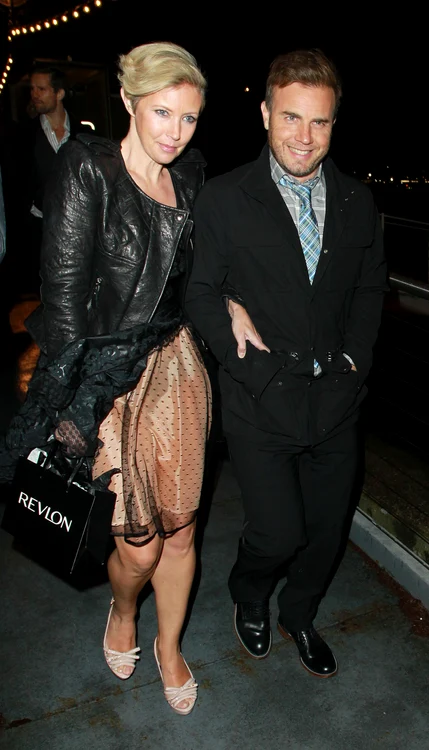 Gary Barlow and his wife Dawn arriving at The Universal Records Brit After Party At The Savoy Hotel jpeg