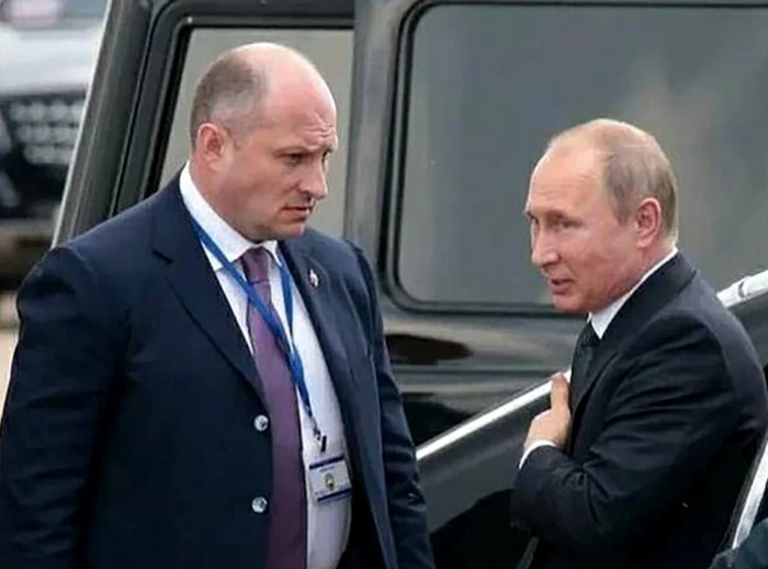 Aleksandr Kurenkov (stânga) alături de Vladimir Putin FOTO RBC