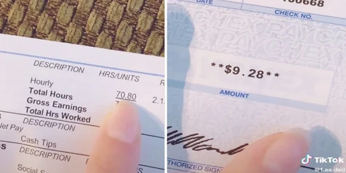 Barmanita din SUA care sustine ca a castigat doar 9 dolari pentru 71 de ore de munca FOTO Insider