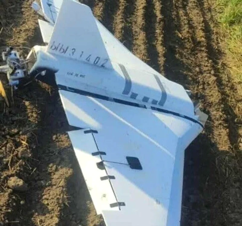 Dronă rusească doborâtă în Polonia/FOTO:X 
