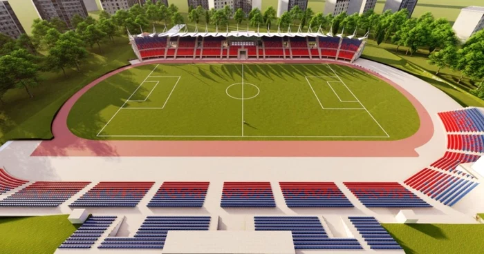macheta stadion eugen popescu