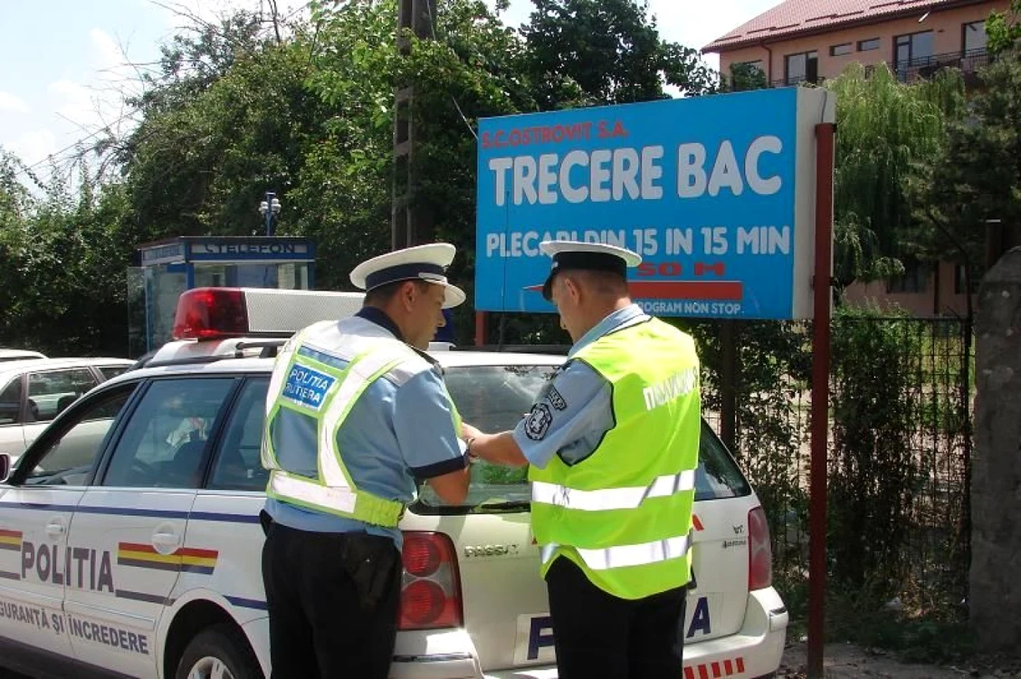 Punctul de trecere cu bac-ul spre Bulgaria Foto:Adevărul