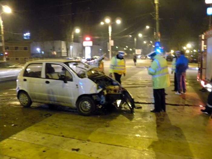 Accidentul s-a produs sâmbătă seara